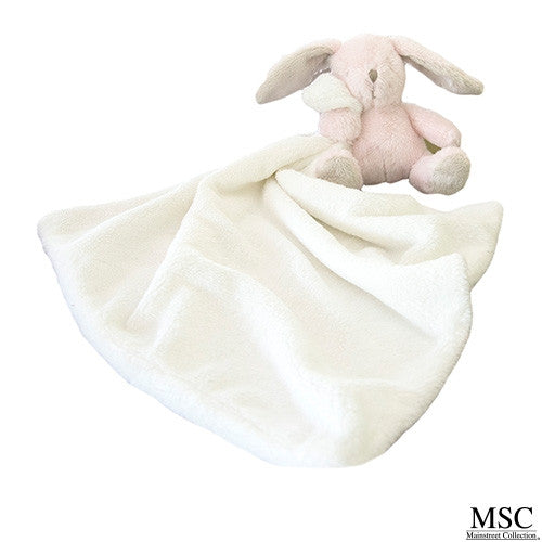 Lovee - Pink Bunny attached to a 14x14 Lovee