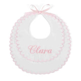 PINK SCALLOPED BIB