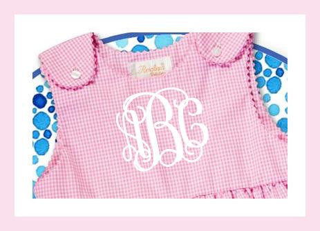 Pink and White Gingham Knickers with rick rack trim - comes with or without monogram