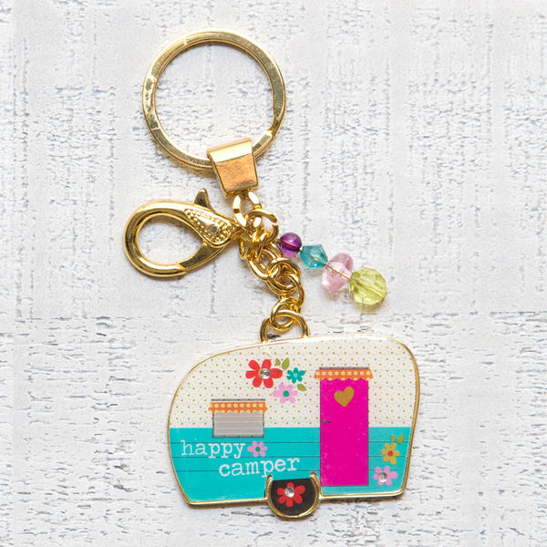 Happy Camper Key Chain