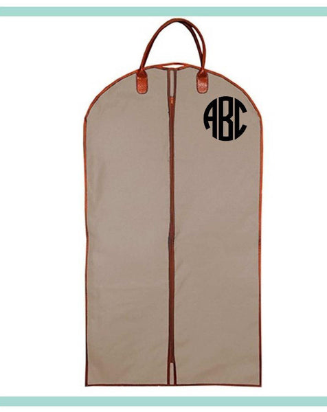 Personalized Garment Bags - Block Monogram