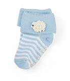 Mud Pie Blue or Pink Lamb Socks